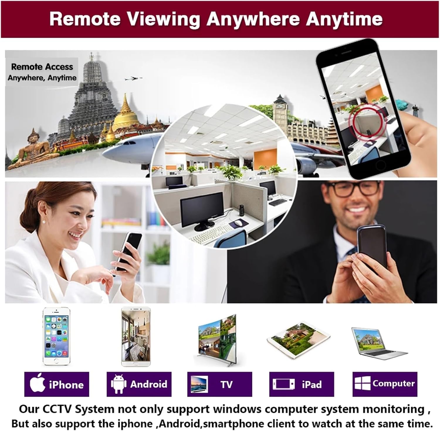 8 Channel 4K IP PoE Security Camera System 8CH 4K NVR with